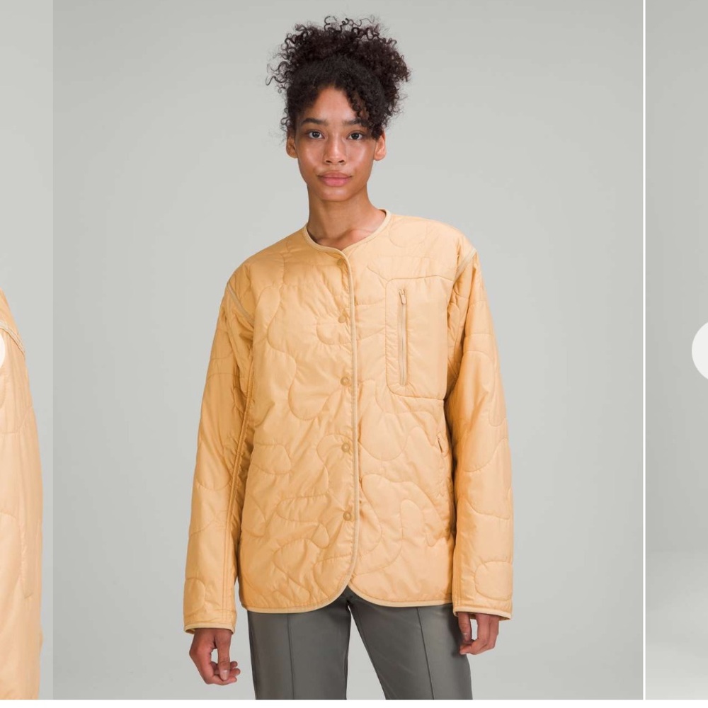 Lululemon Insulated Quilted Jacket Heathered Pecan Tan